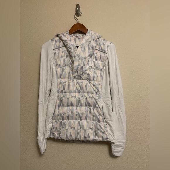 Lululemon Fluff Off Pullover Stained Glass Love White Neutral Blush - Picture 8 of 10